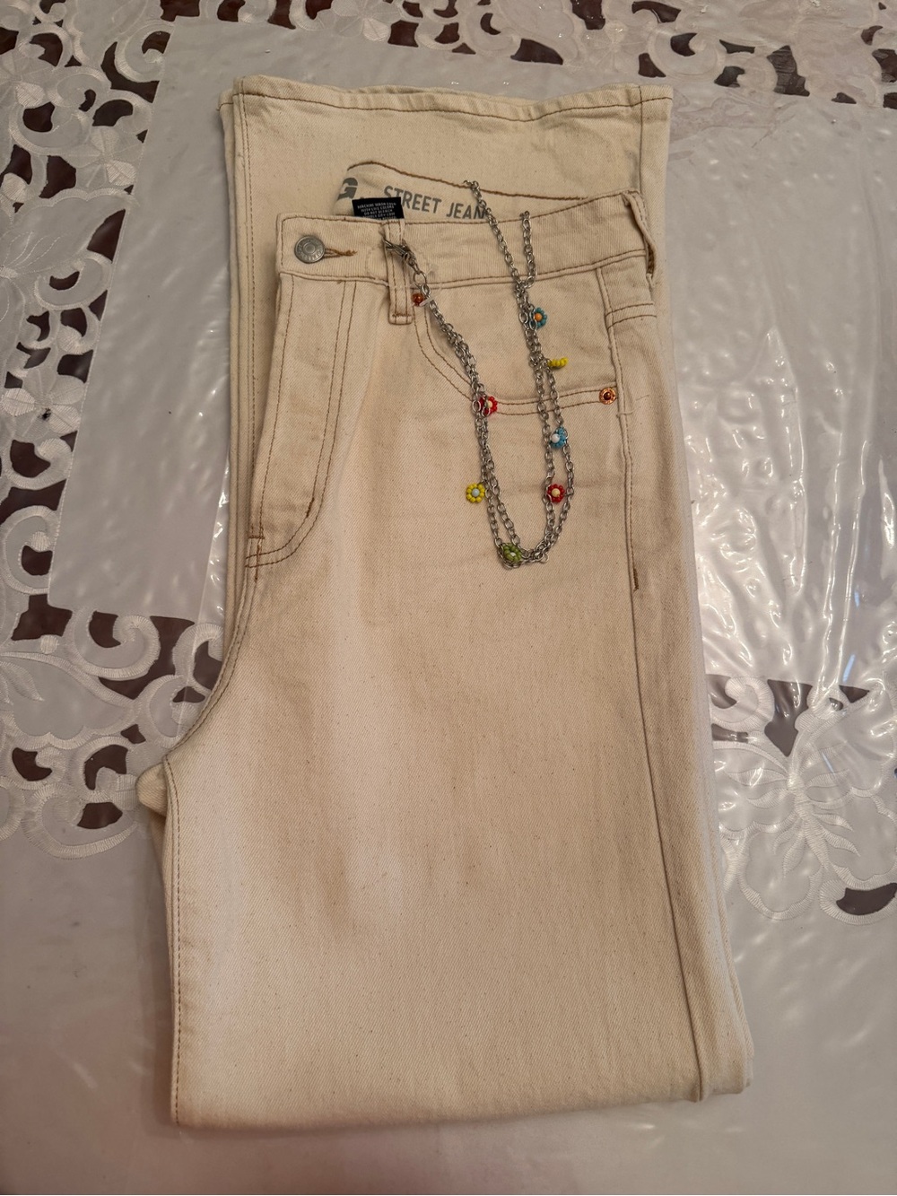 Women's Cream Jeans size 9/29
